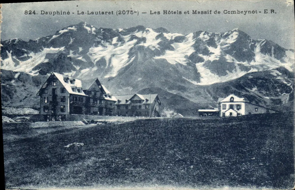 Dauphiné - Der Lautaret (2075m) — Die Hotels und der Combeynot-Massiv - E.R. - Vorderseite