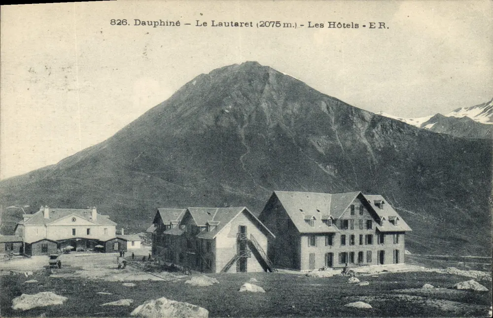 Der Lautaret (2075 m.) — Die Hotels — E.R. - Vorderseite
