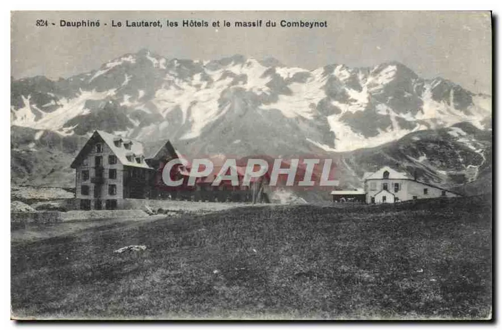 Dauphiné - Le Lautaret, die Hotels und der Combeynot-Massiv — n°824 - Vorderseite