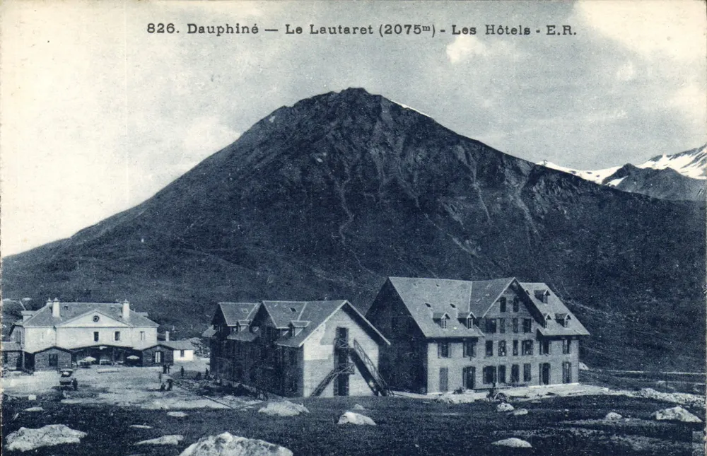 Le Lautaret (2075m) — Die Hotels — E.R. — Hotel des Glaciers, Bornabel - Vorderseite