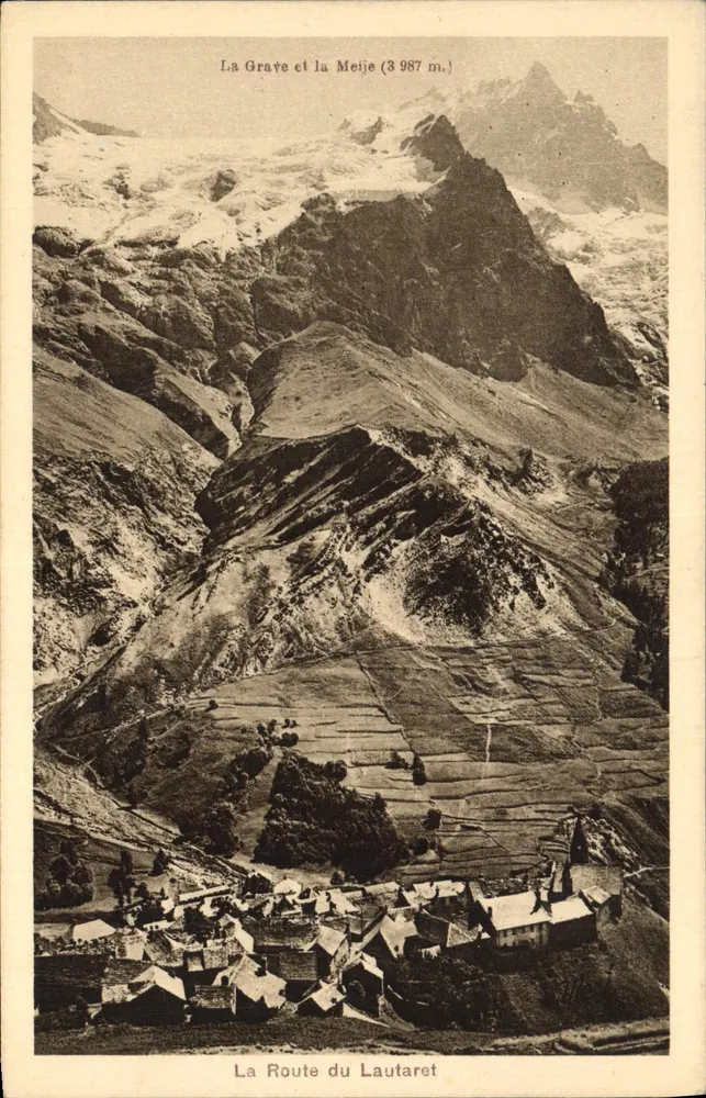 La Grave und die Meije (3 987 m.) — Die Route du Lautaret — Edition Marti, Grenoble - Vorderseite