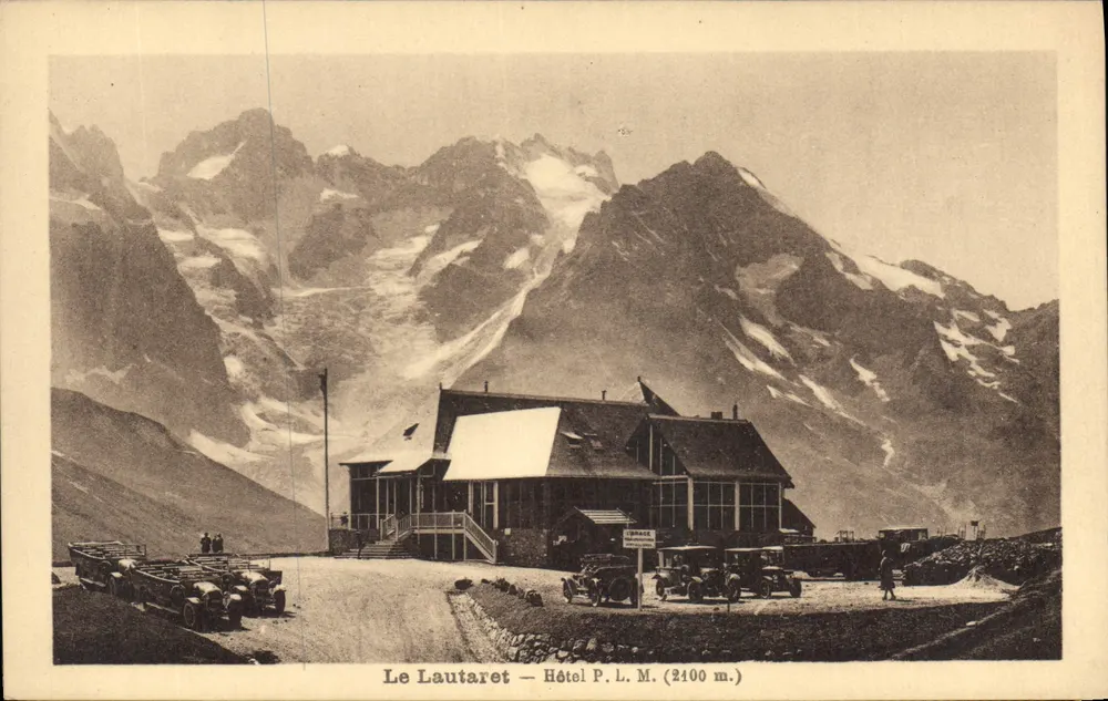 Der Lautaret — Hotel P. L. M. (2400 m.) — Verleger Fugain, Toulouse - Vorderseite
