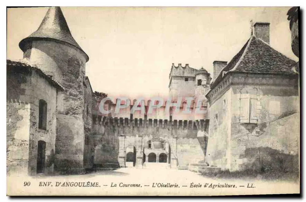 Ansicht von Angoulême — La Couronne — L'Oisellerie — Landwirtschaftsschule — LL. - Vorderseite