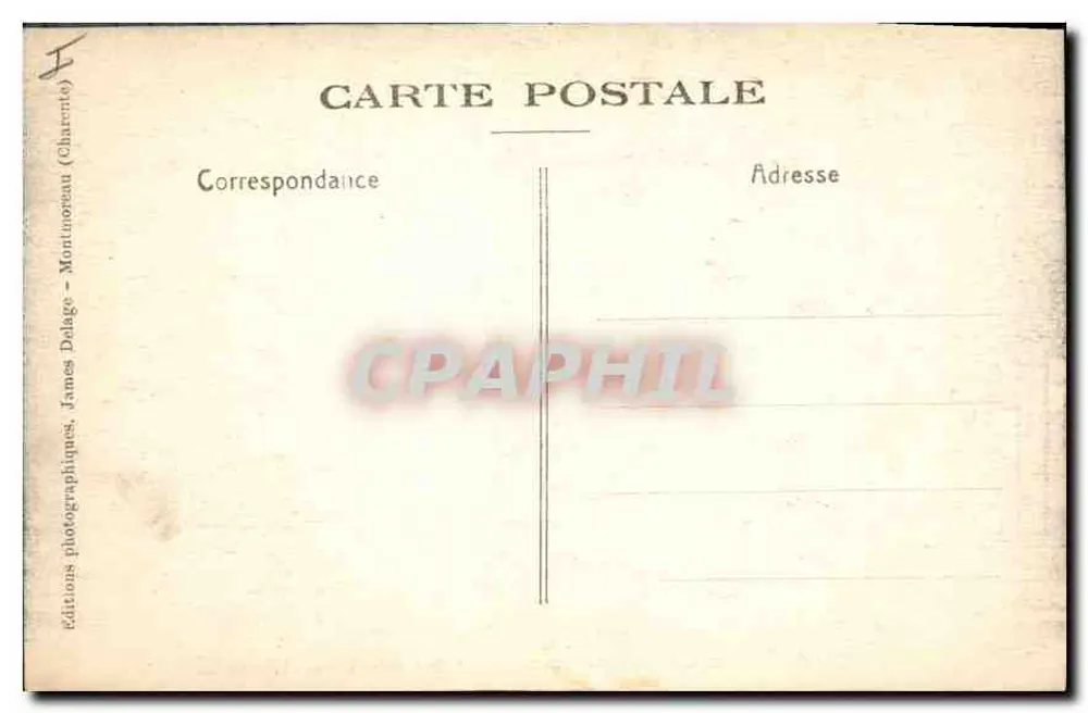 Ansichtskarte — Fassade der Kirche Saint-Denis (12. Jahrhundert) — Photographische Editionen, James Dalage, Correspondance - Rückseite