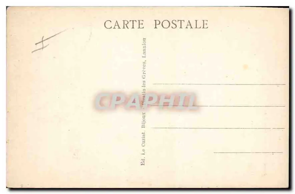 Wunderquelle in Plestin-les-Grèves — Umgebung von Plestin-les-Grèves (C.-du-N.) — Verlag: Le Cuziat, Plestin-les-Grèves - Rückseite