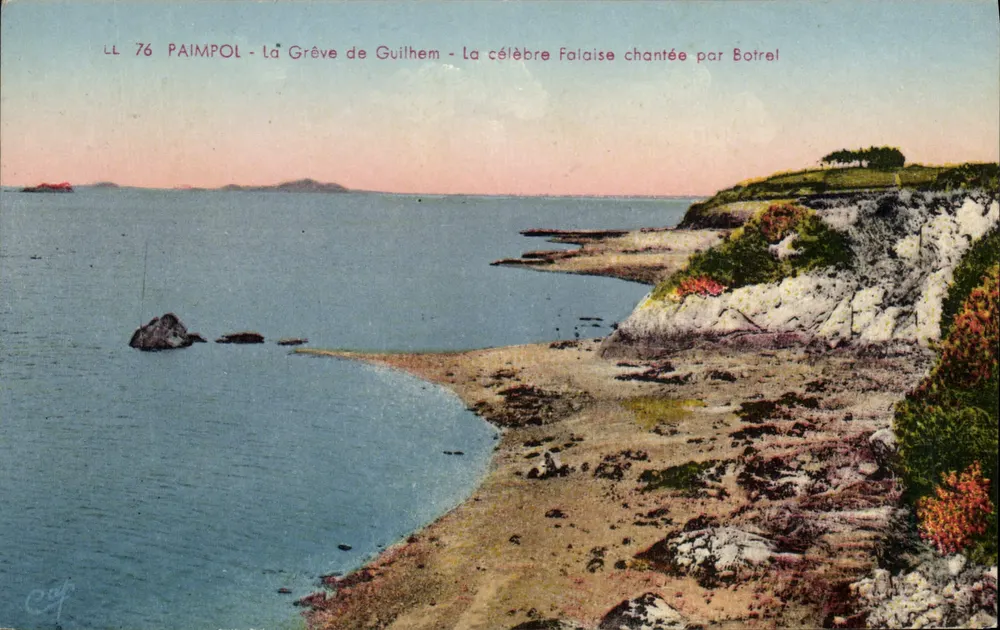 Paimpol - La Grève de Guilhem - Die berühmte Falaïse gesungen von Botrel - Vorderseite