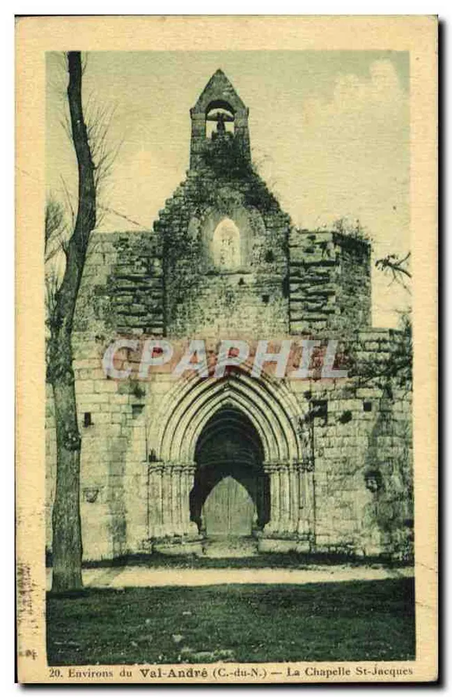 Ambiente do Val-André (C.-du-N.) — A Capela de São Jacó — Chaulet, Editor, Toulouse - Frente
