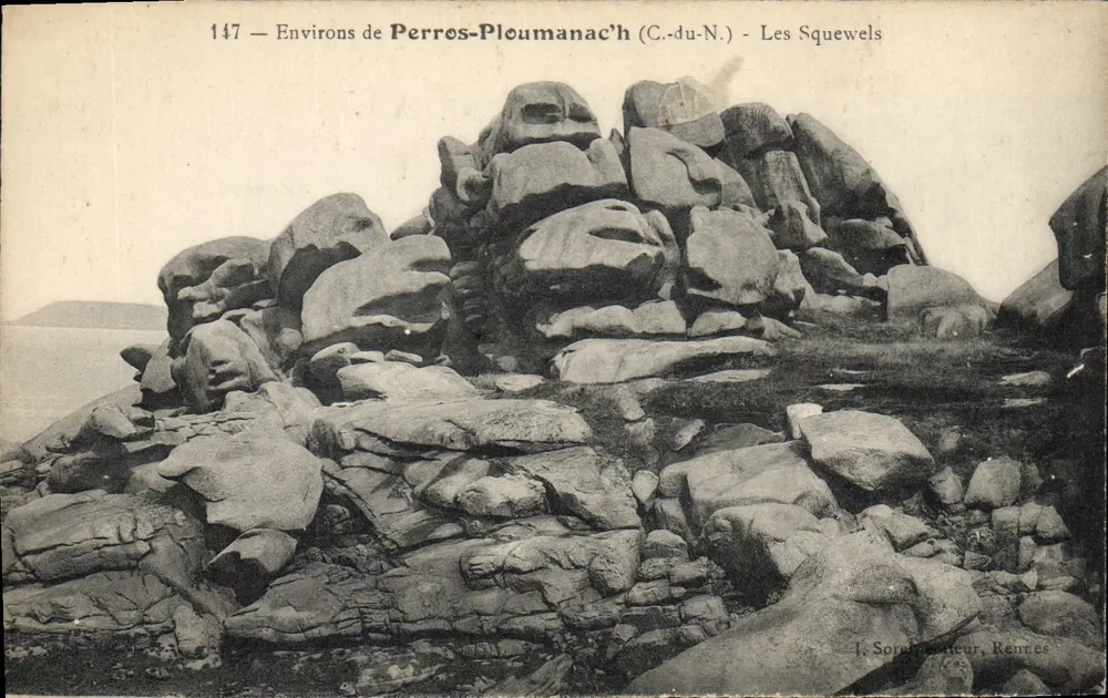 Les Squewels — Environs de Perros-Ploumanac'h (C.-du-N.) — J. Sorel, Rentrés - Frente