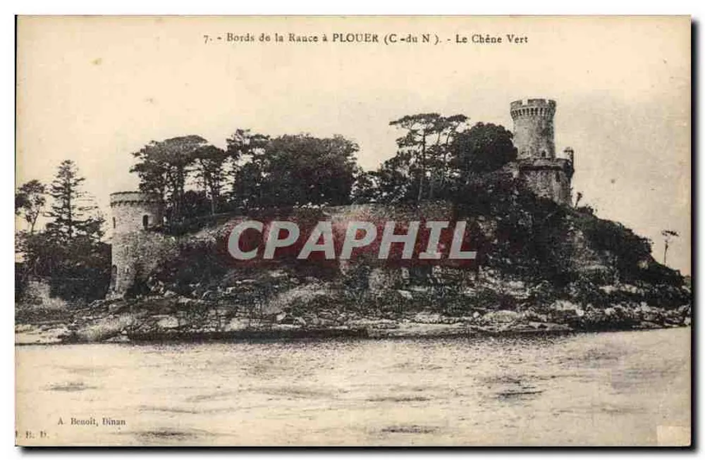 Ufer der Rance bei PLOUER (C-du N) — Le Chêne Vert — A. Benoit, Dinan - Vorderseite