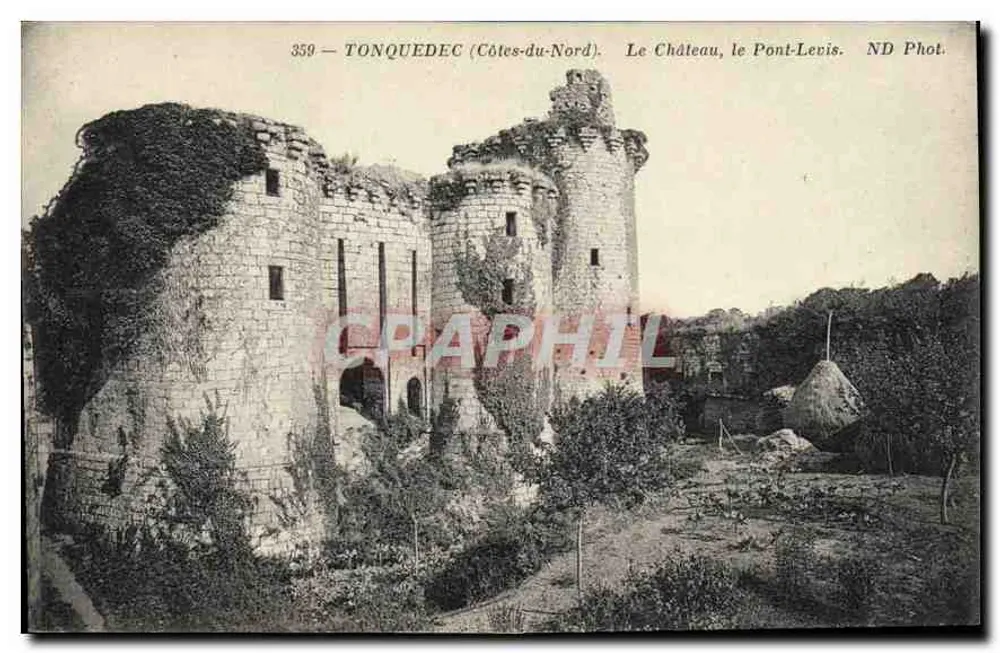 Tonquedec (Côtes-du-Nord) — Das Schloss, der Pont-Levis — ND Phot. - Vorderseite