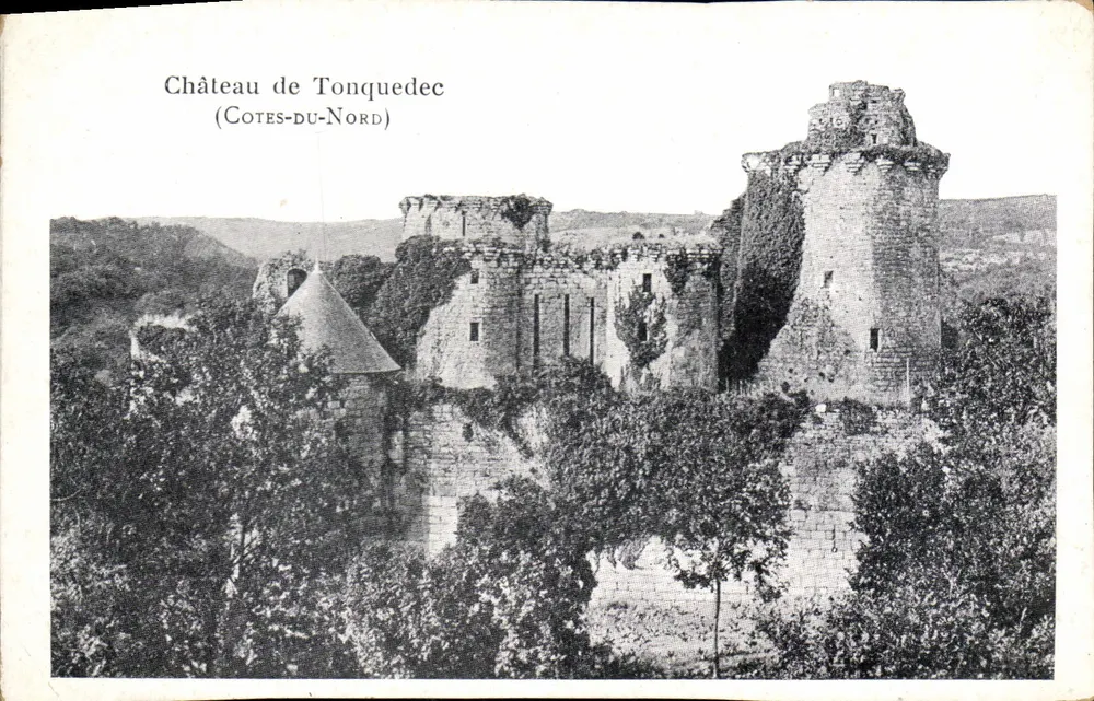 Kasteel van Tonquedec — ruïnes van een vestingkasteel — Cotes-du-Nord - Voorkant