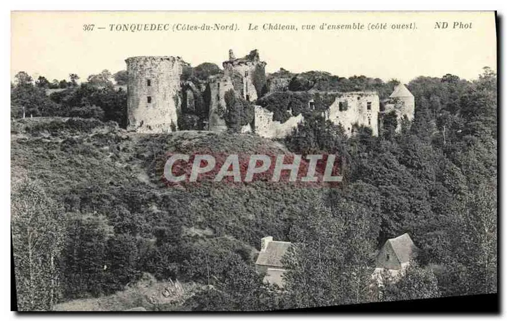 Tonquedec (Côtes-du-Nord) — Das Schloss, Gesamtaufnahme (Westseite) — ND Phot - Vorderseite
