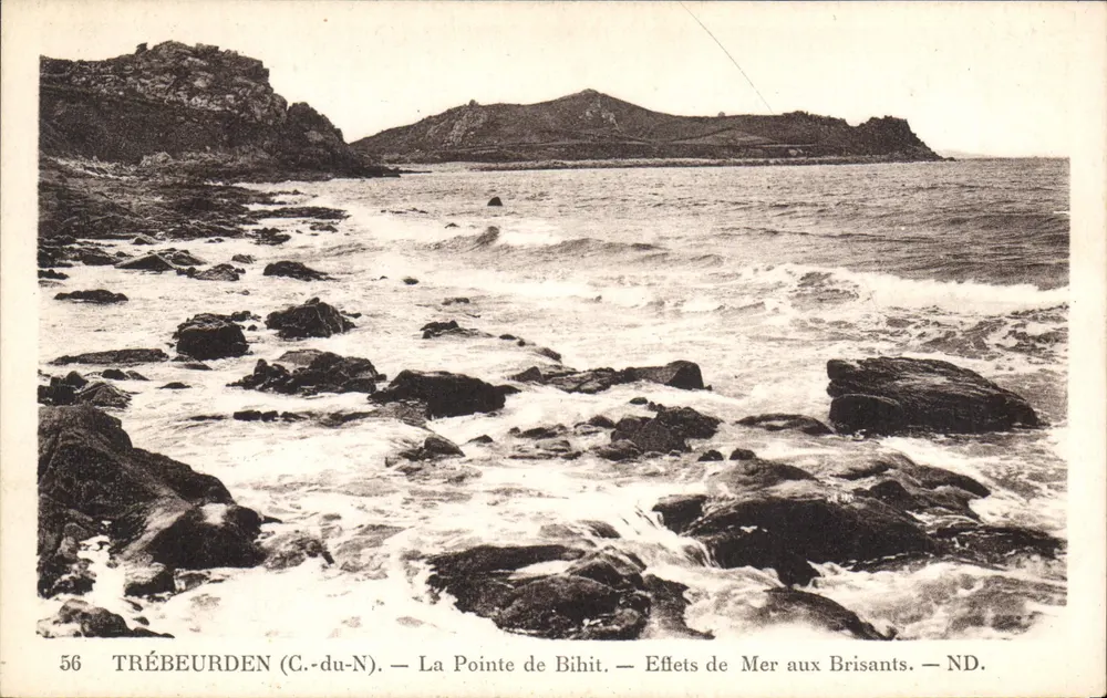 Trébeurden (Côtes-du-Nord) — La Pointe de Bihit — Seeeffekte an den Klippen — ND. - Vorderseite