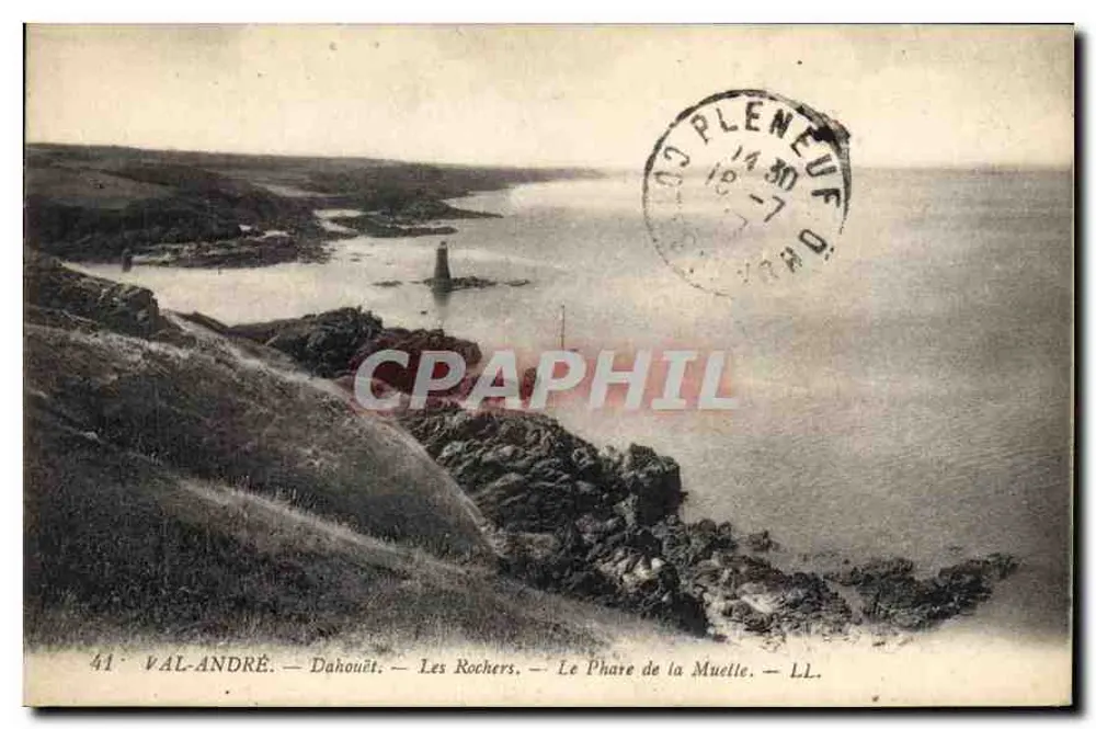 Dahouët — Die Felsen — Der Leuchtturm von Muelle — LL. - Vorderseite