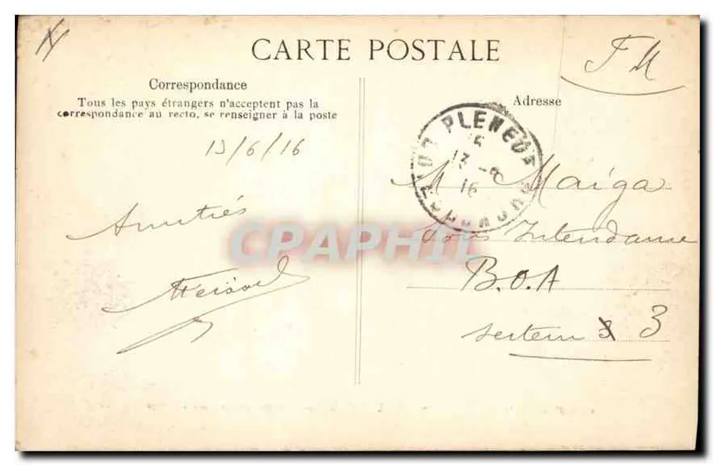 Val-André — Grupa skał w Piégu — Côte d’Emeraude - Rewers