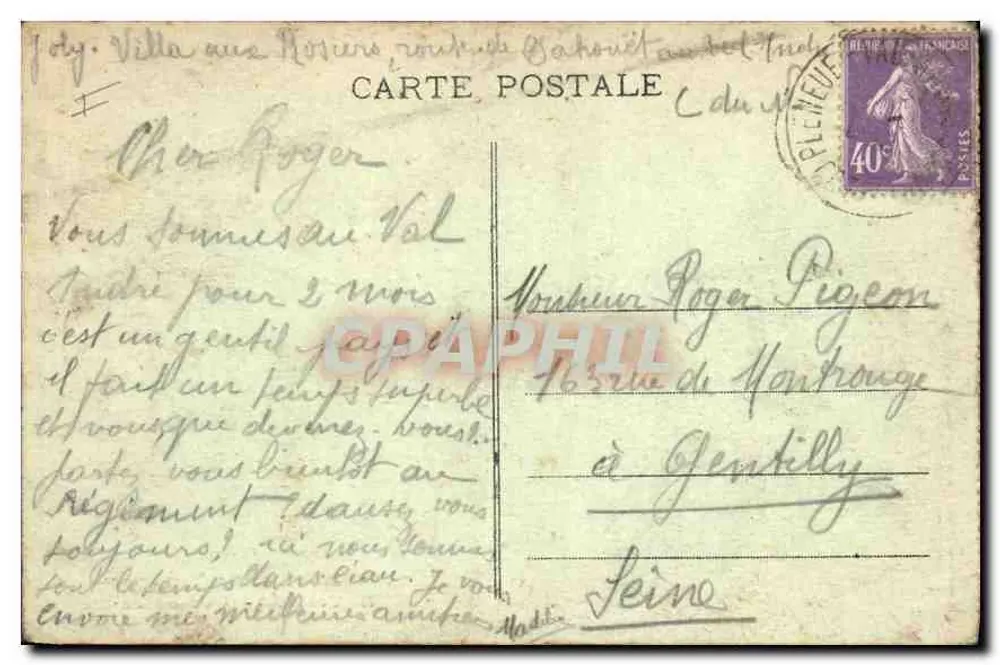 Le Verdelet - Grosse Mer — Bretagne (Cell. E. Hamonie, St-B.) — Nr. 2496 - Rückseite