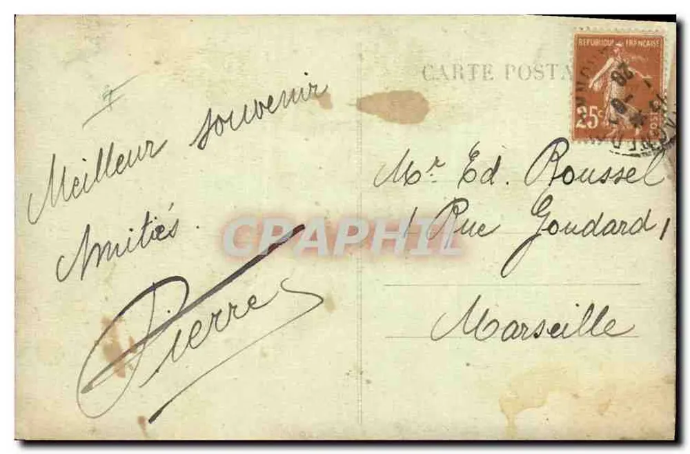 Die Pyrenäen — Route des Col d'Aspin, im Hintergrund Arbizon — unbekannter Verlag, Nr. 538 - Rückseite