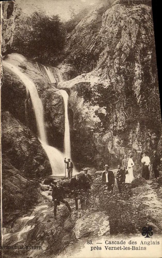 Cascata degli Inglesi vicino a Vernet-les-Bains — 83 — Editore: VERNET SOUVENIR - Recto