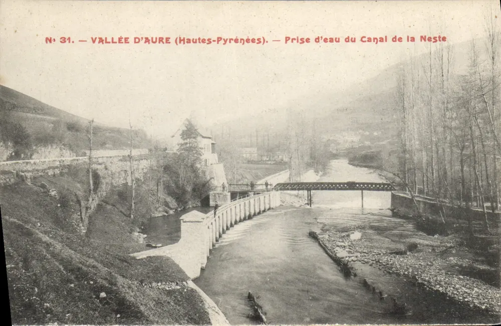 Tal von Aure (Hautes-Pyrénées) — Wasserentnahme des Canals de la Neste — Nr. 31 - Vorderseite