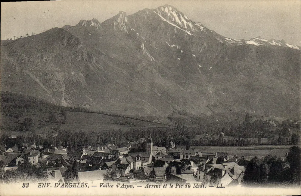 Umgebung von Argelès — Tal von Azun, Arrens und der Pic du Midi — LL. — N° 33 - Vorderseite