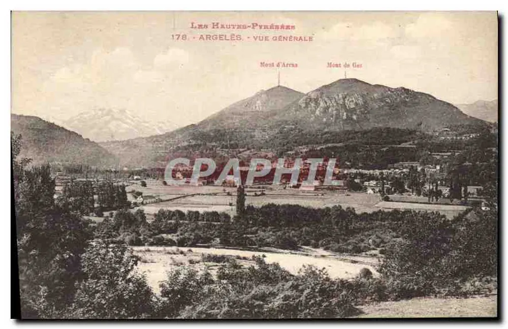 Les Hautes-Pyrénées - Argelès - Vista Geral — editor não visível, número de série 178 - Frente