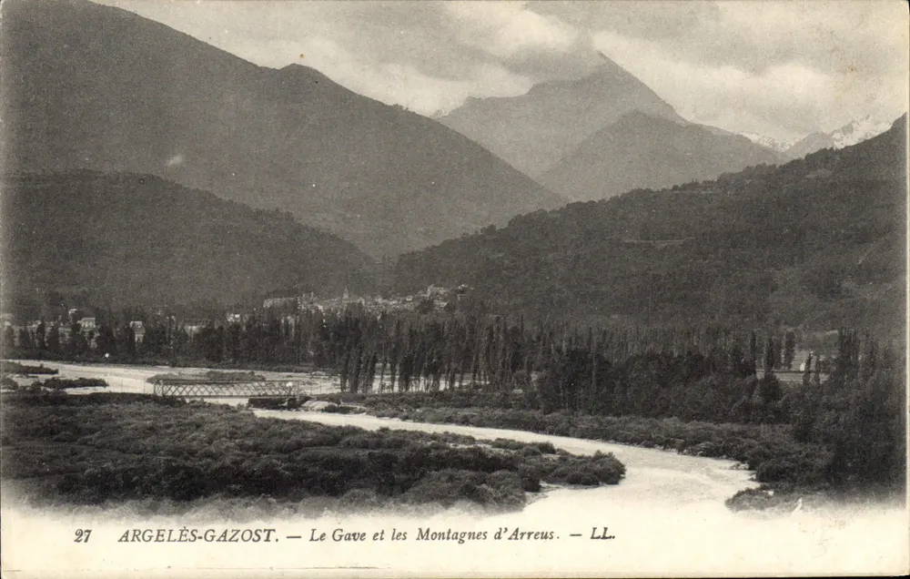 Argelès-Gazost — Der Gave und die Berge von Arreus — LL. - Vorderseite