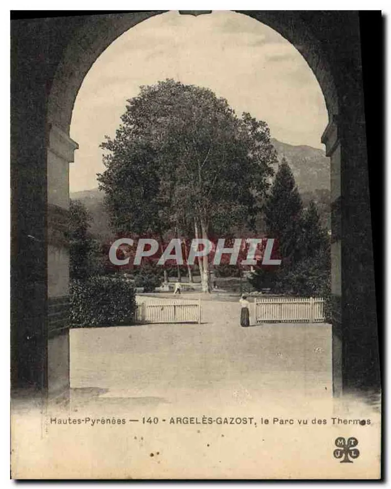 Argelès-Gazost, der Park vom Thermalbad aus gesehen — Hautes-Pyrénées — 140 — Verlag MIT - Vorderseite