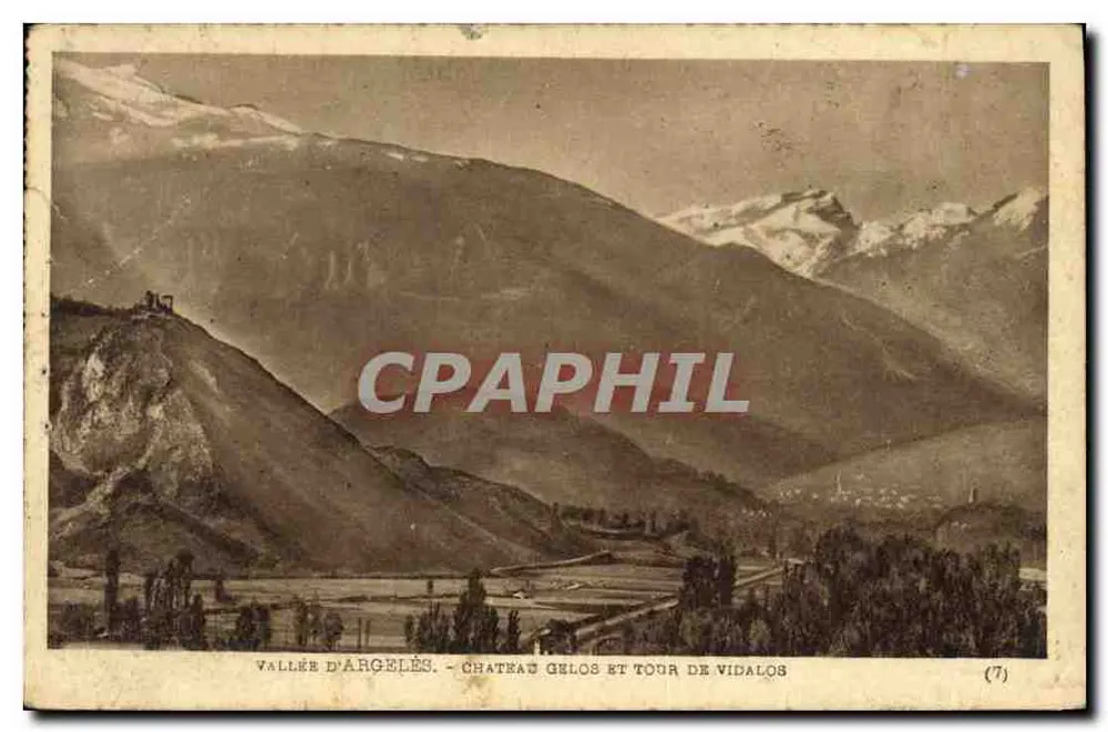 Vallée d'Argelès — Château Gelos et Tour de Vidalos — éditeur (7) - Vorderseite