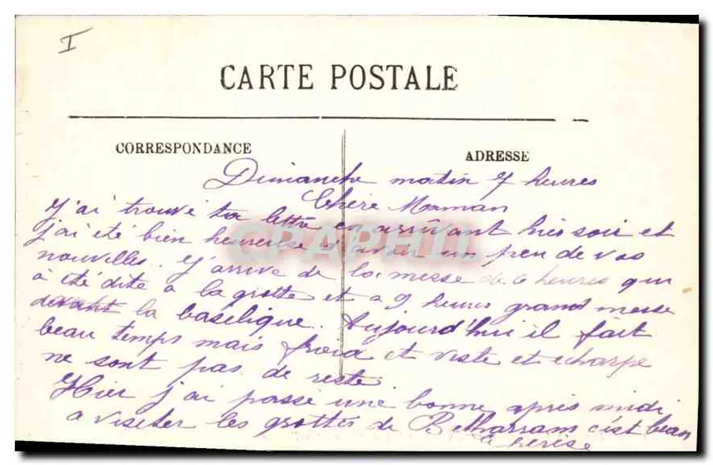 Umgebung von Cauterets — See Gaube und der Vignemale — Verleger: 109 - Rückseite