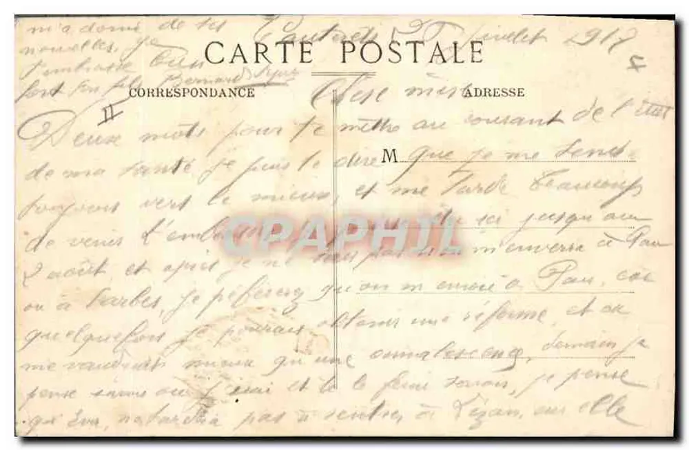 Cauterets — Lago de Gaube — J.L. — n°602 - Verso