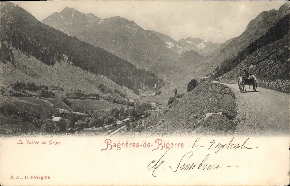 A Valle de Gripp — Bagnères-de-Bigorre — R.&J.D. 10825 gina - Frente