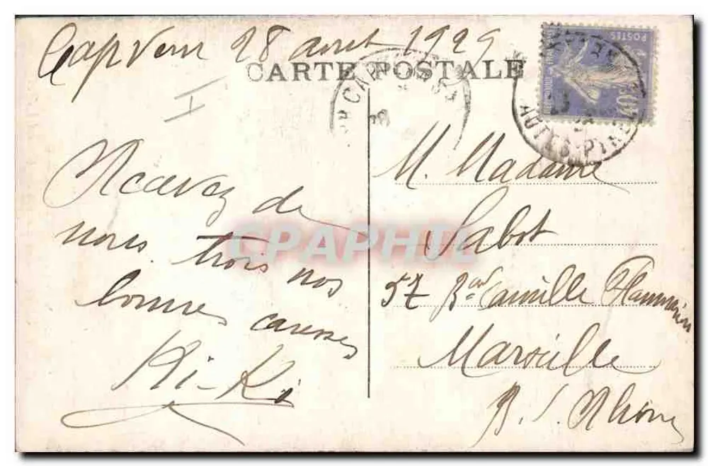 Capvern - Die Galerien des Grand Hotels — Verleger C. Barthès, n°20 - Rückseite