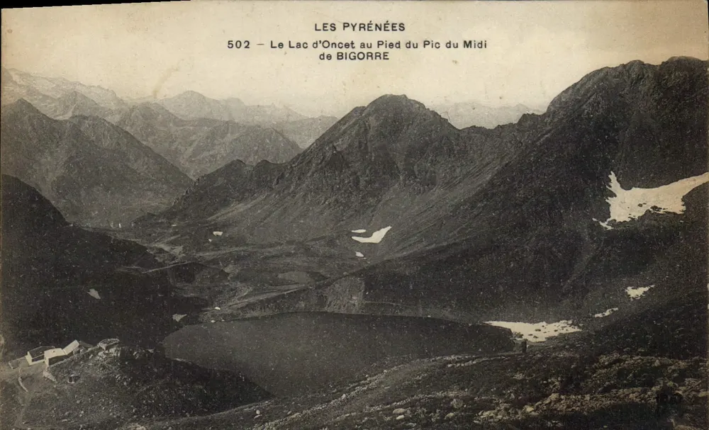 Die Pyrenäen — See Oncet am Fuße des Pic du Midi de Bigorre — n°502 - Vorderseite
