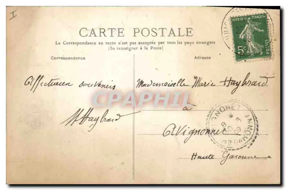 Die Pyrenäen — See Oncet am Fuße des Pic du Midi de Bigorre — n°502 - Rückseite