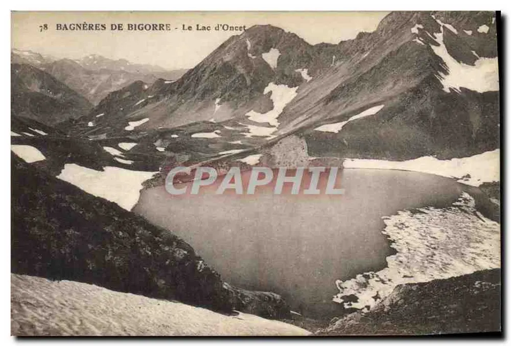 Bagnères-de-Bigorre - O Lago de Oncet — editor C. Al. Sac, Étraboune - Frente