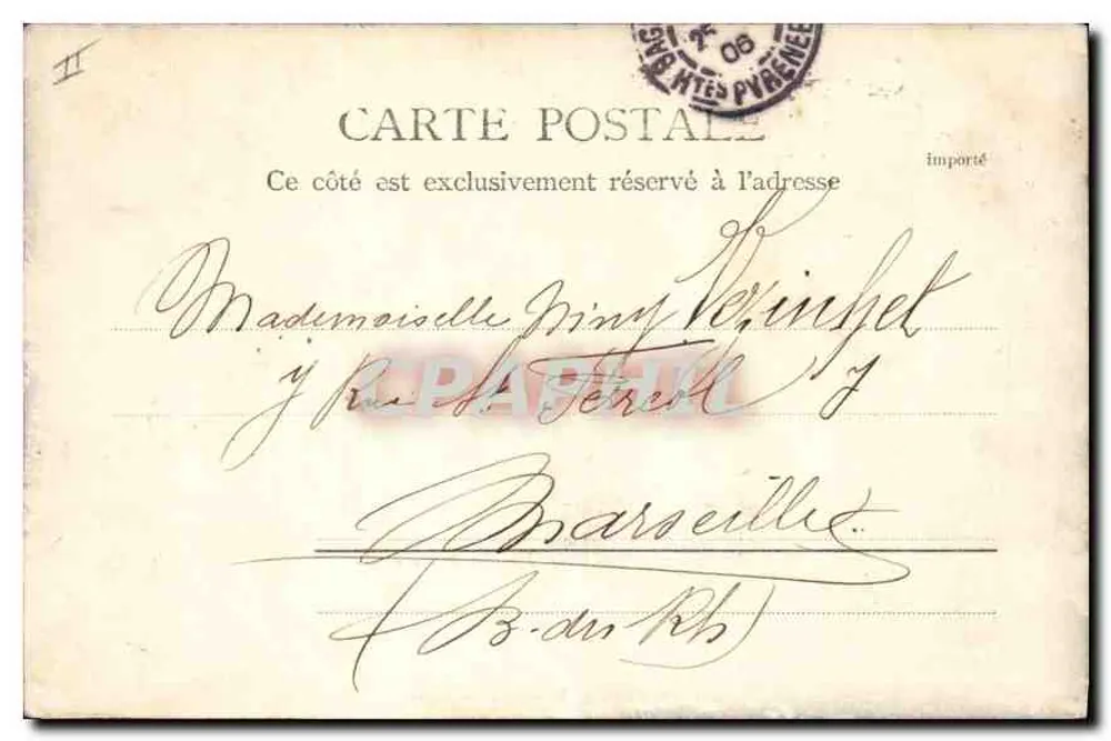 Ein Stück des blauen Sees — Bagnères-de-Bigorre — Ryssaker, Fotograf - Rückseite