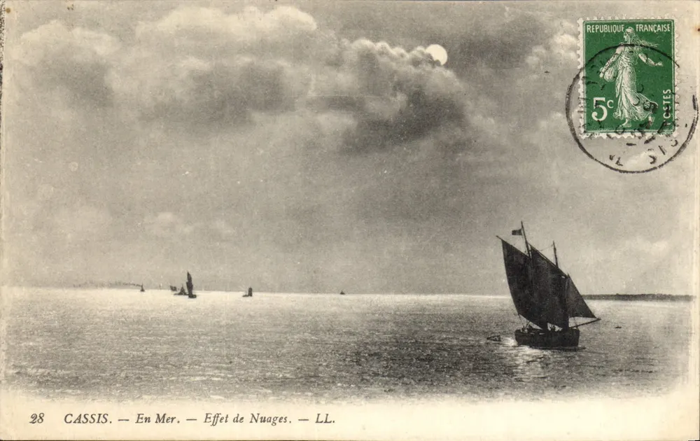 Cassis — Na morzu — Efekt chmur — LL. - Awers