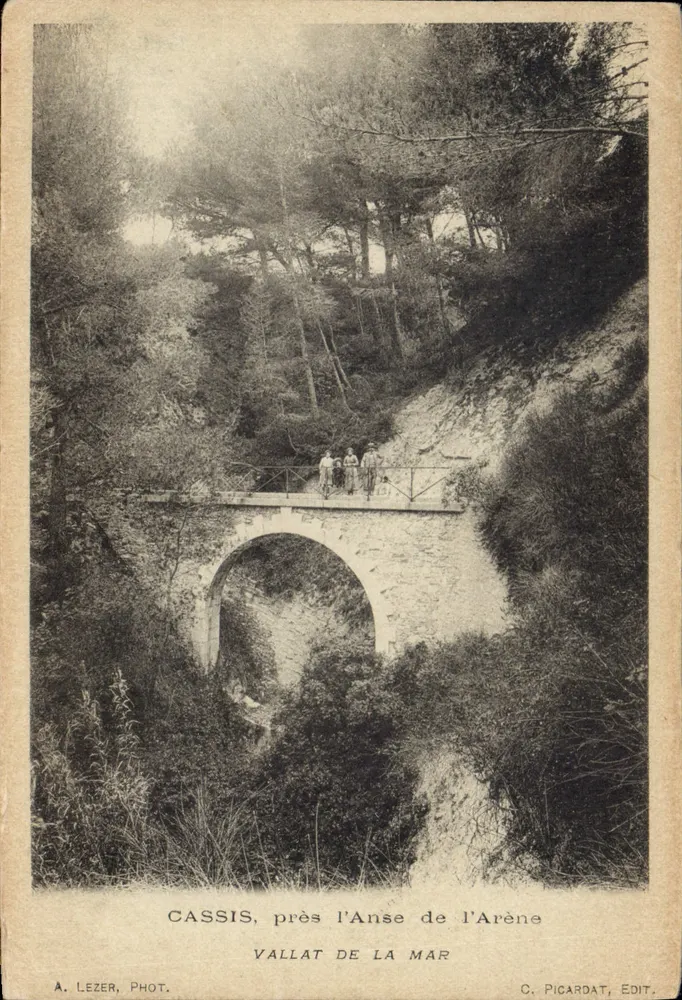 CASSIS, nahe der Anse de l'Arène — Vallat de la Mar — A. Lezer, Fot. — C. Picardat, Verlag - Vorderseite