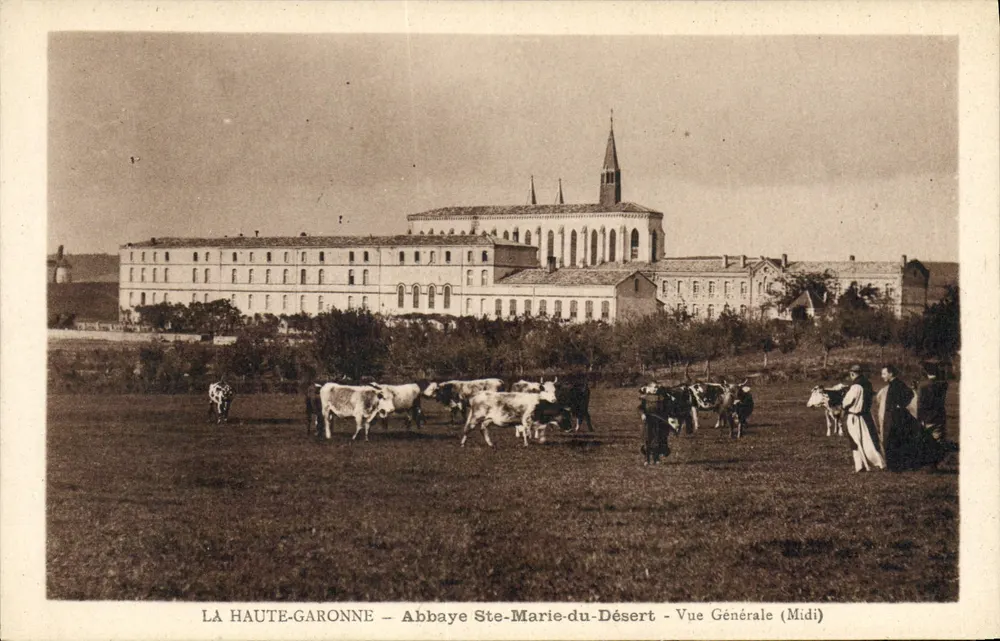 La Haute-Garonne – Abtei Ste-Marie-du-Désert – Allgemeiner Blick (Midi) - Vorderseite