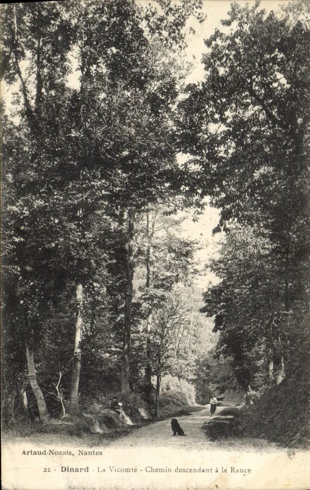 Dinard - La Vicomté - Absteigender Weg zur Rance — Artaud-Nozais, Nantes, Nr. 22 - Vorderseite