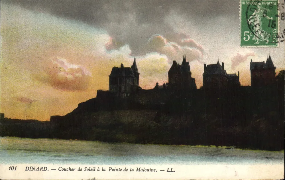 Dinard — Coucher de Soleil à la Pointe de la Malouine — LL. — Série 101 - Frente