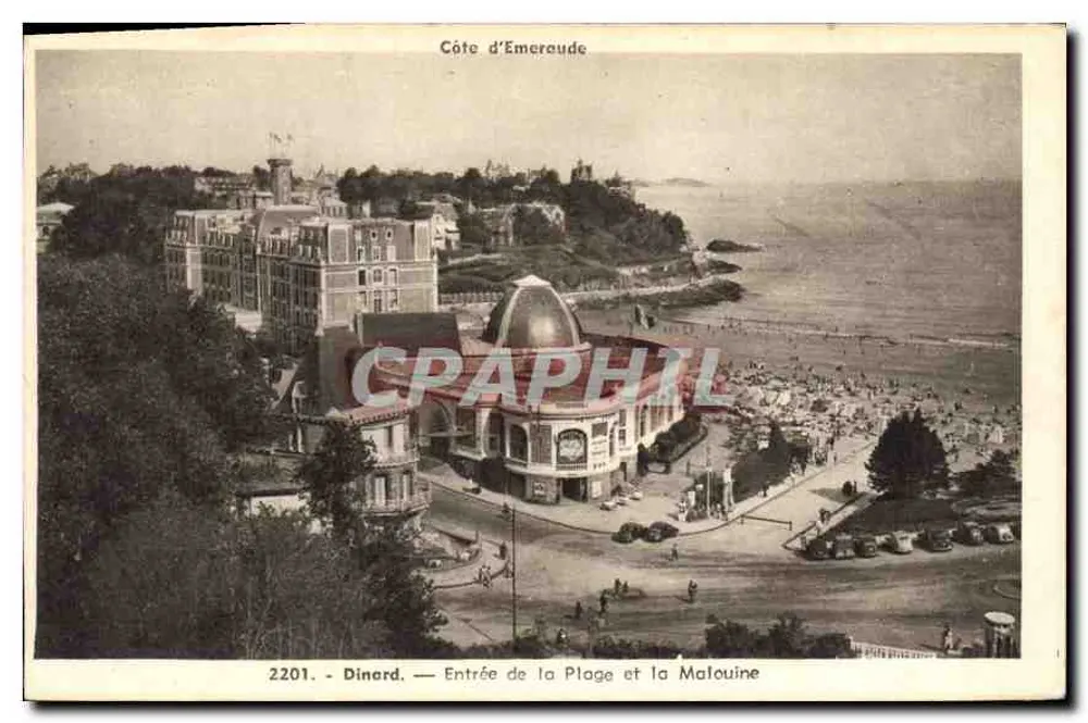 Dinard — Eingang zum Strand und zur Malouine — Edition Mestry Rennes - Vorderseite