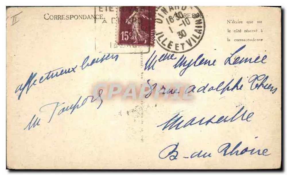 Dinard - Eingang zur Malouine — LL — n° 106 - Rückseite