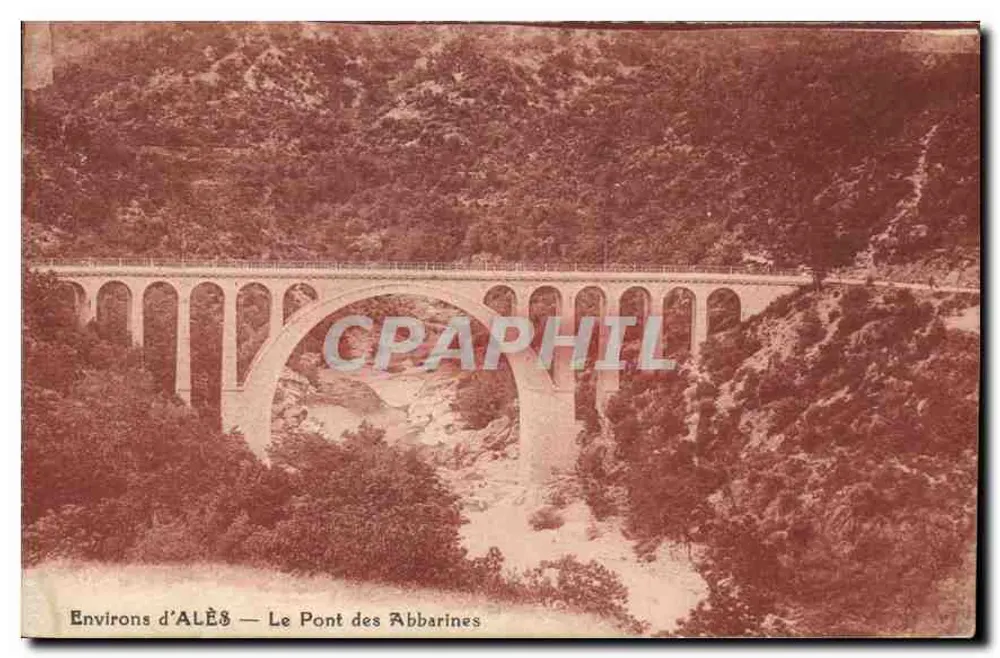 Omgeving van ALÈS — De Brug van de Abbarines — Bonin et Farge, Alès-Nîmes - Voorkant