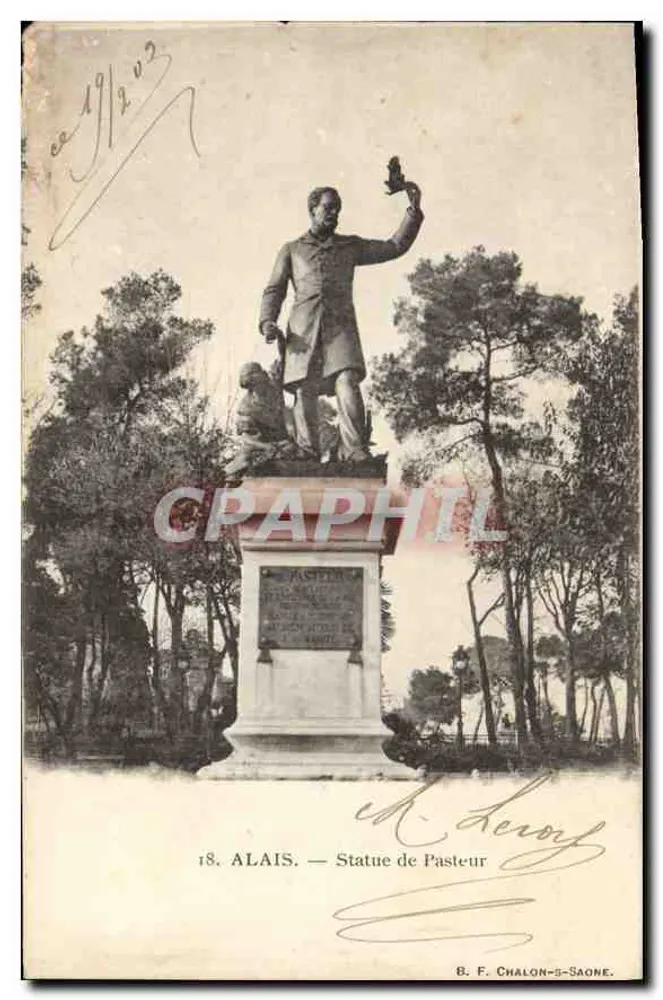Estátua de Pasteur — Chalon-sur-Saône — B. F. Chalon-sur-Saône - Frente