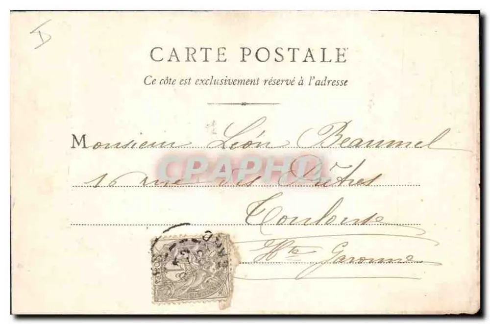 Estátua de Pasteur — Chalon-sur-Saône — B. F. Chalon-sur-Saône - Verso
