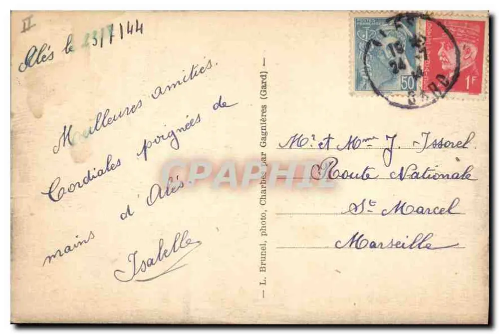 Ales (Gard) — A Catedral — L. Brunel, foto, por Gagnières - Verso