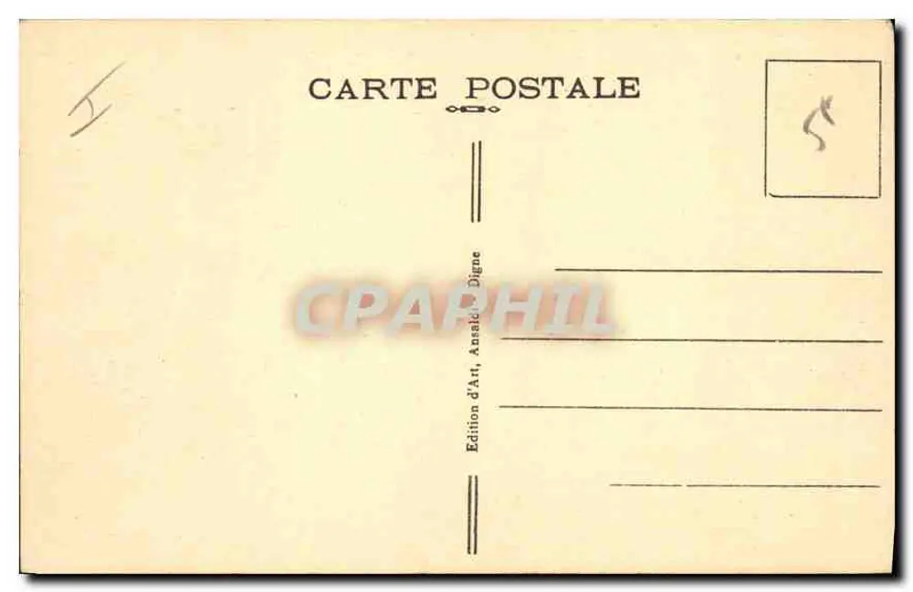 APT (Vaucluse) — Die Tannen bei Notre-Dame de la Garde — Col. du Bureau de la Presse Catholique - Rückseite