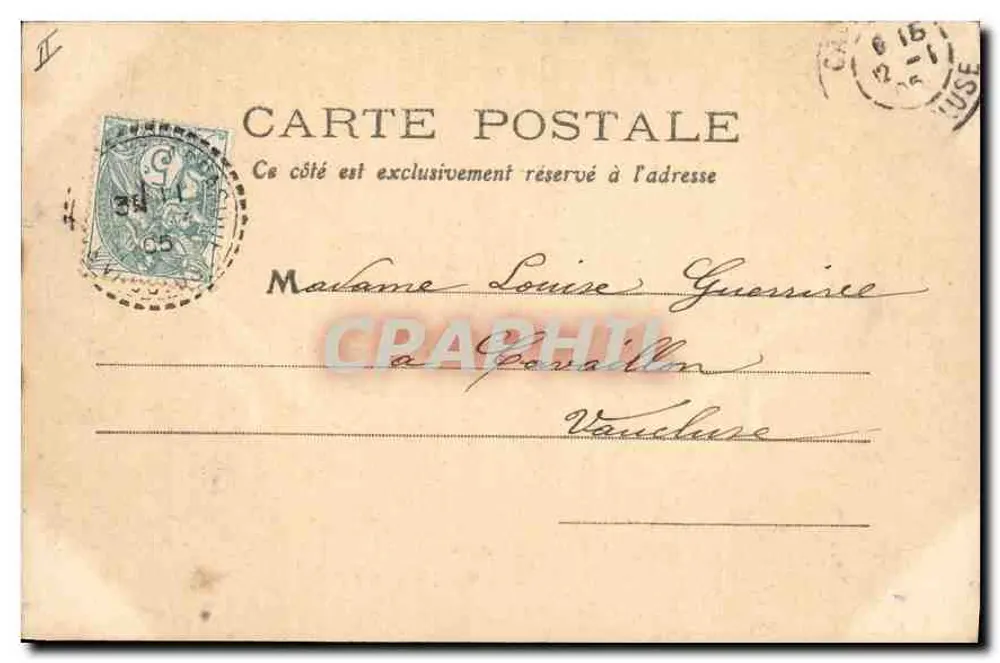 La Tour d'Aigues - Tor zur alten Burg — Editions J. Brunn et Cie, Carpentras, Nr. 3 - Rückseite