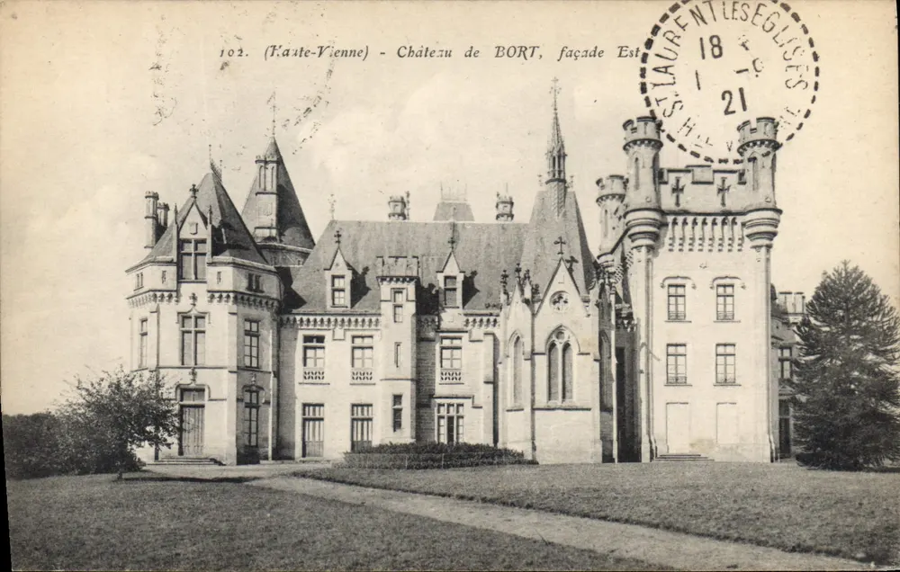 Schloss BORT - Ostfassade - (Yonne) - Vorderseite